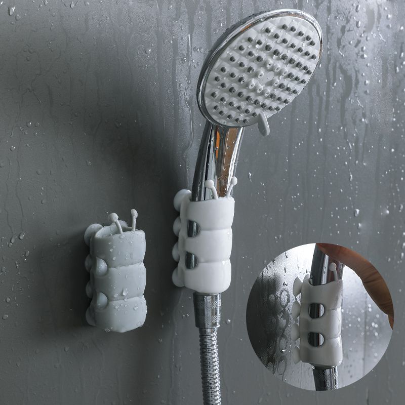 Support De Pommeau De Douche À Ventouse, Support Mural Pour Tuyau De Douche, Support De Pommeau De Douche Pour Baignoire, 7,5 X 4 Cm, Lot De 5