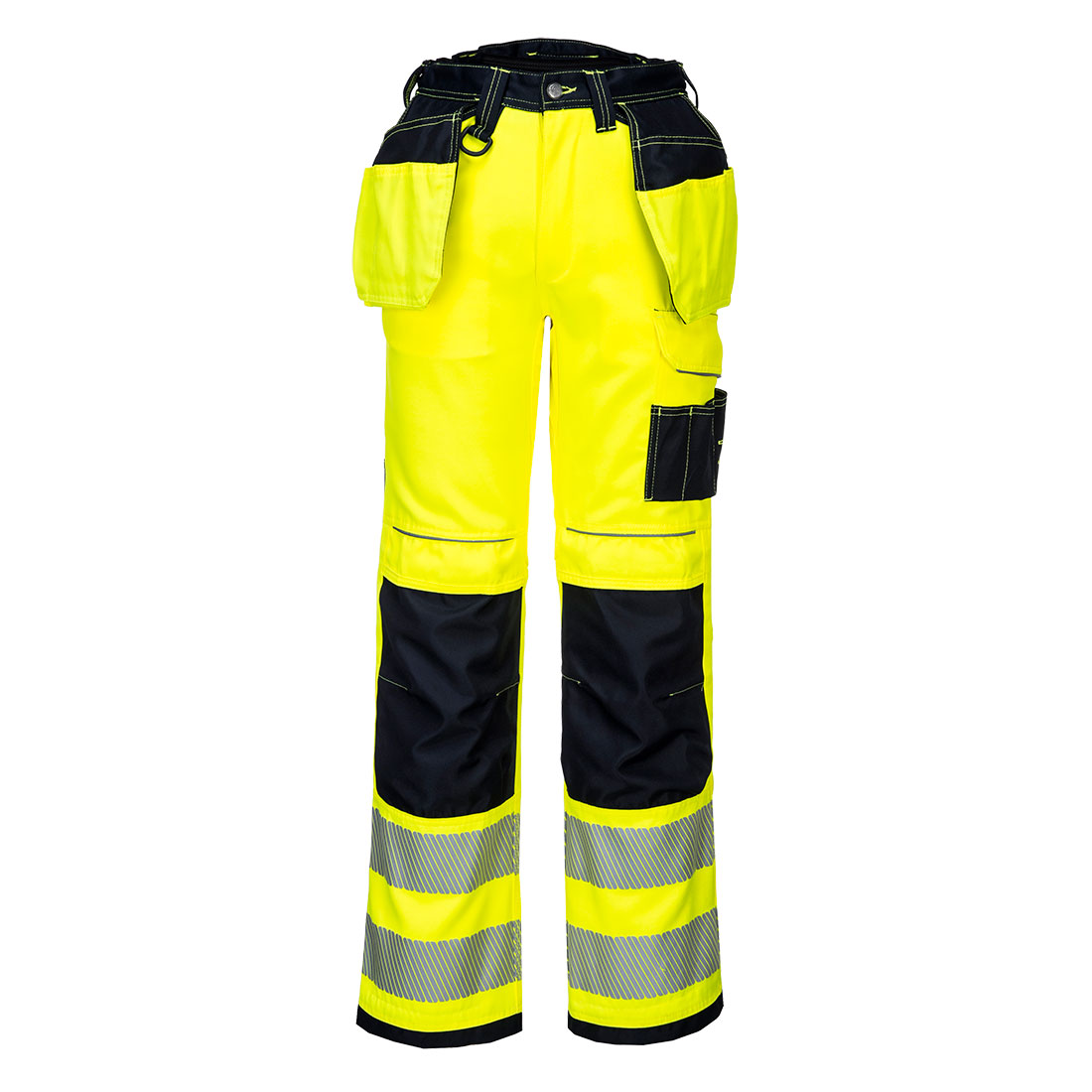 Portwest - Pantalon Haute Visibilité Multi Poches Vision Jaune 40