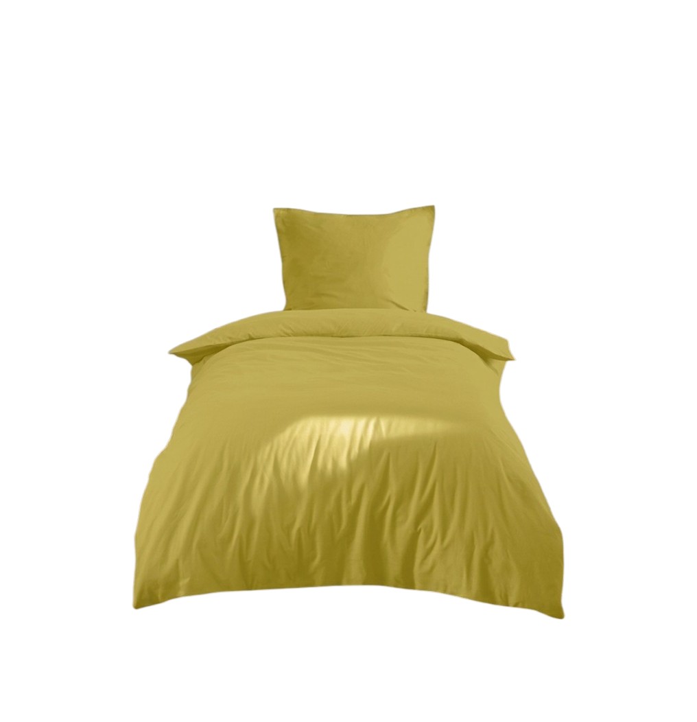 Parure De Lit 140 X 200 Cm Cocon Moutarde