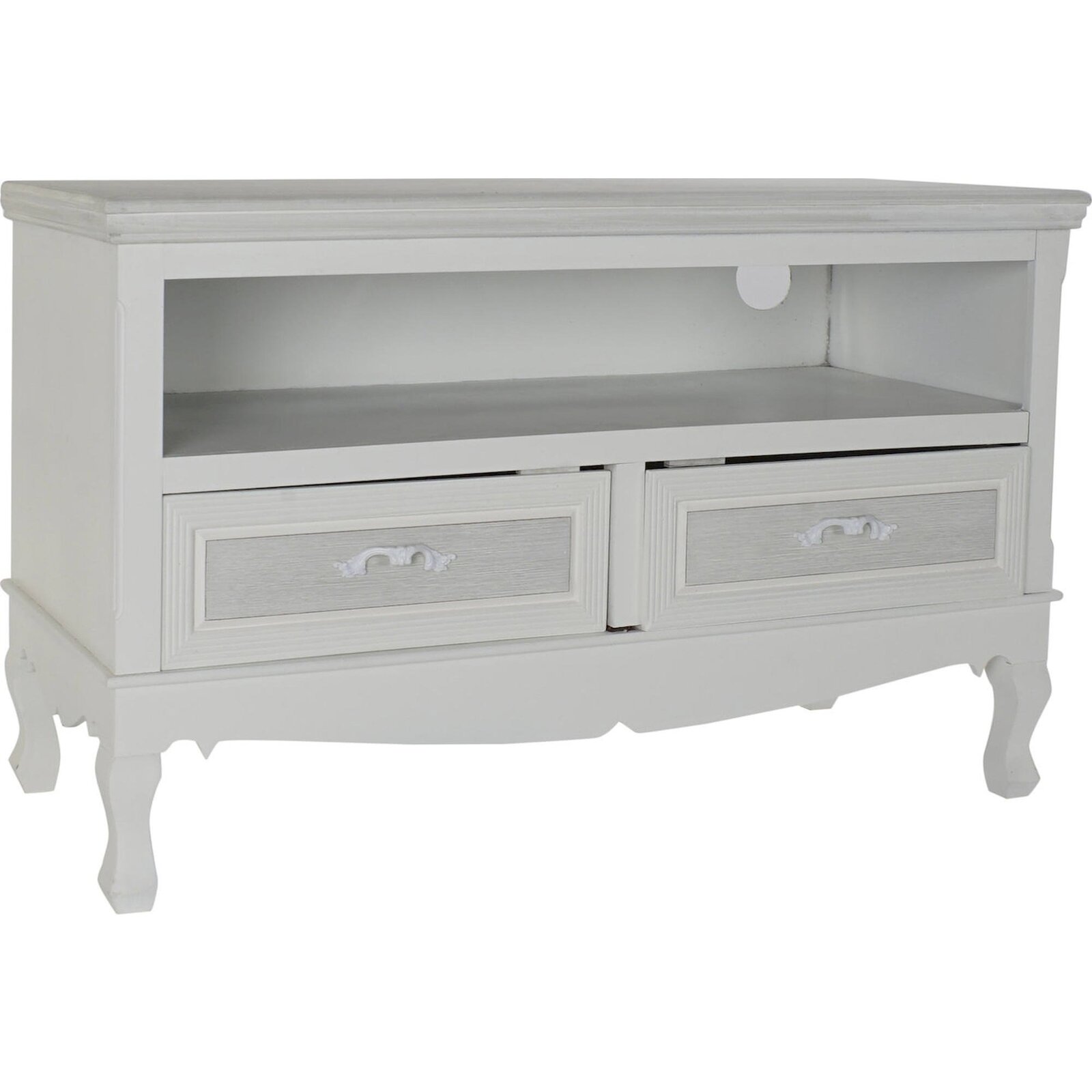 Table Basse Élégante Blanche Avec Rangement Intégré - Blanc Polaire