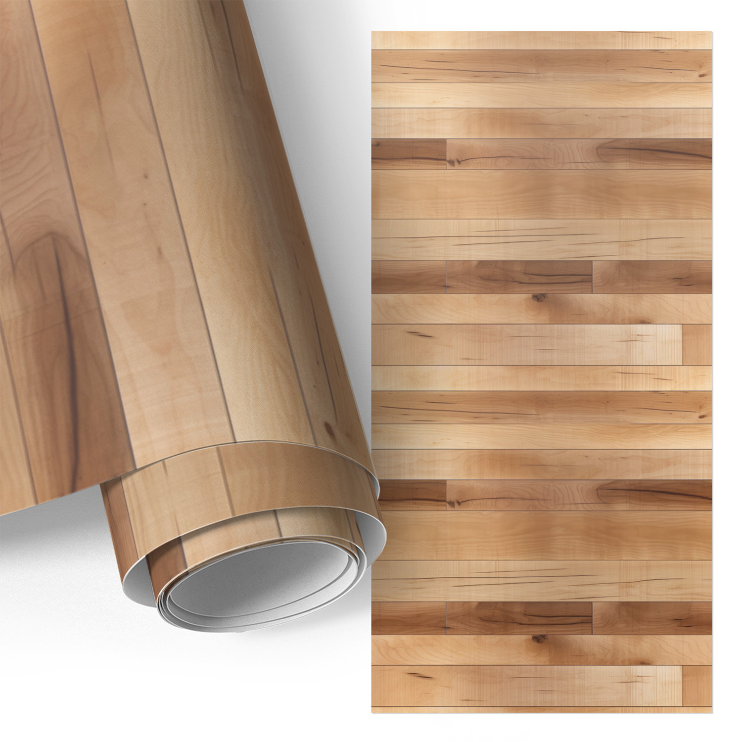 Film Adhésif - Adhésif Décoratif - Facile À Poser - Pour Meubles - Pour Cuisine - Pour Table Texture Bois 50x100 Cm