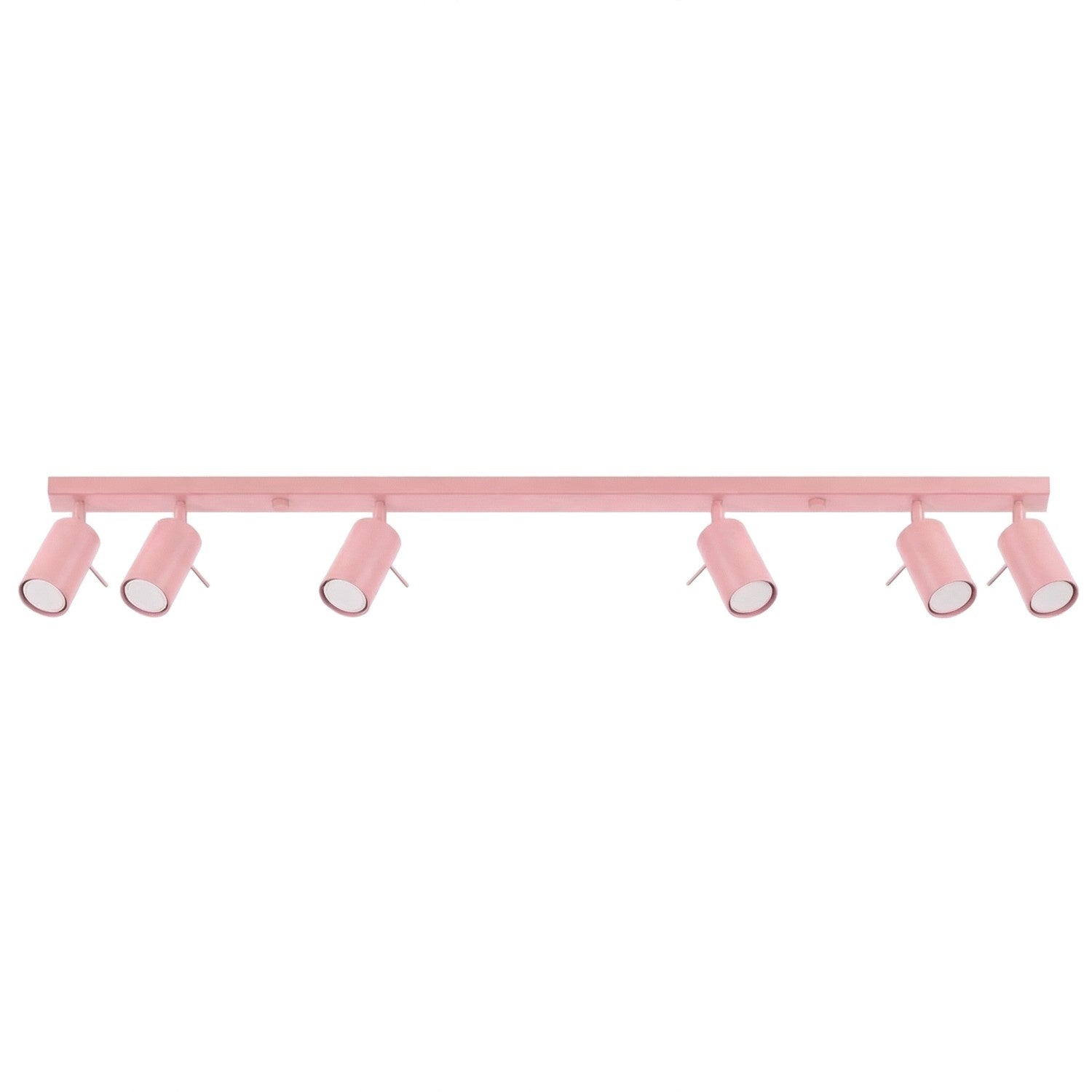Plafonnier Moderne Rose 118 Cm, 6 Spots Gu10 10 W, Ring Sollux Lighting