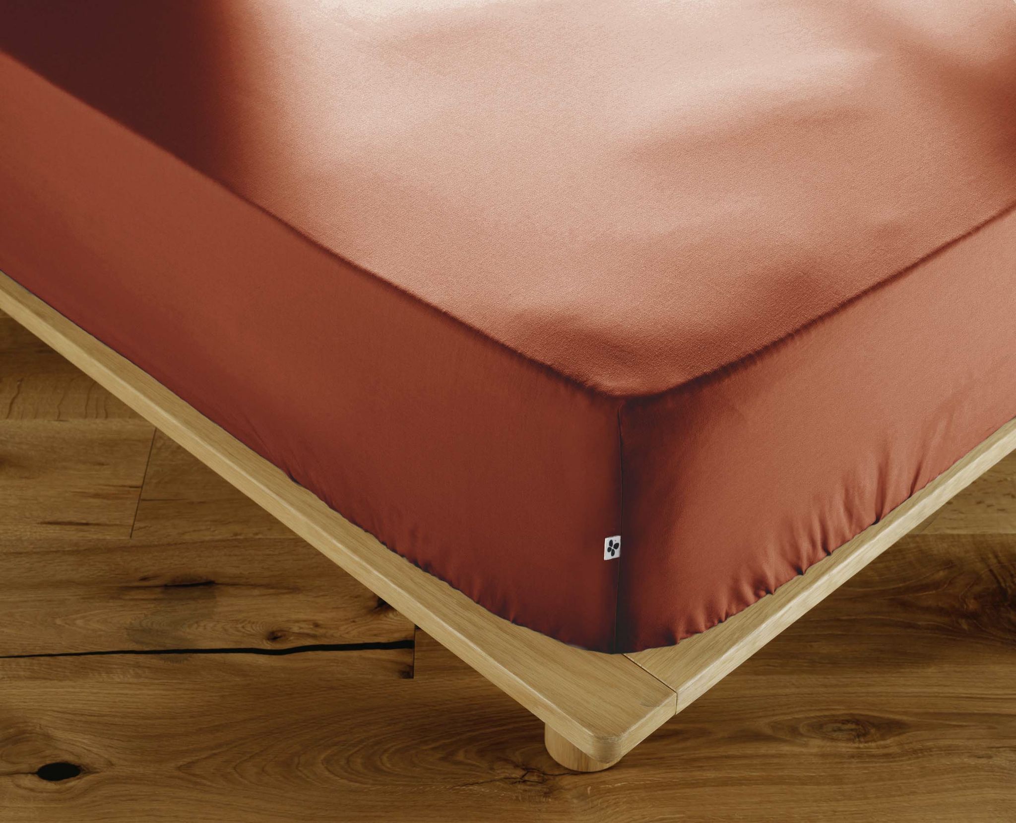 Drap-housse 140 X 190 Cm Percale De Coton 120 Fils Unie Perrine - Tomette
