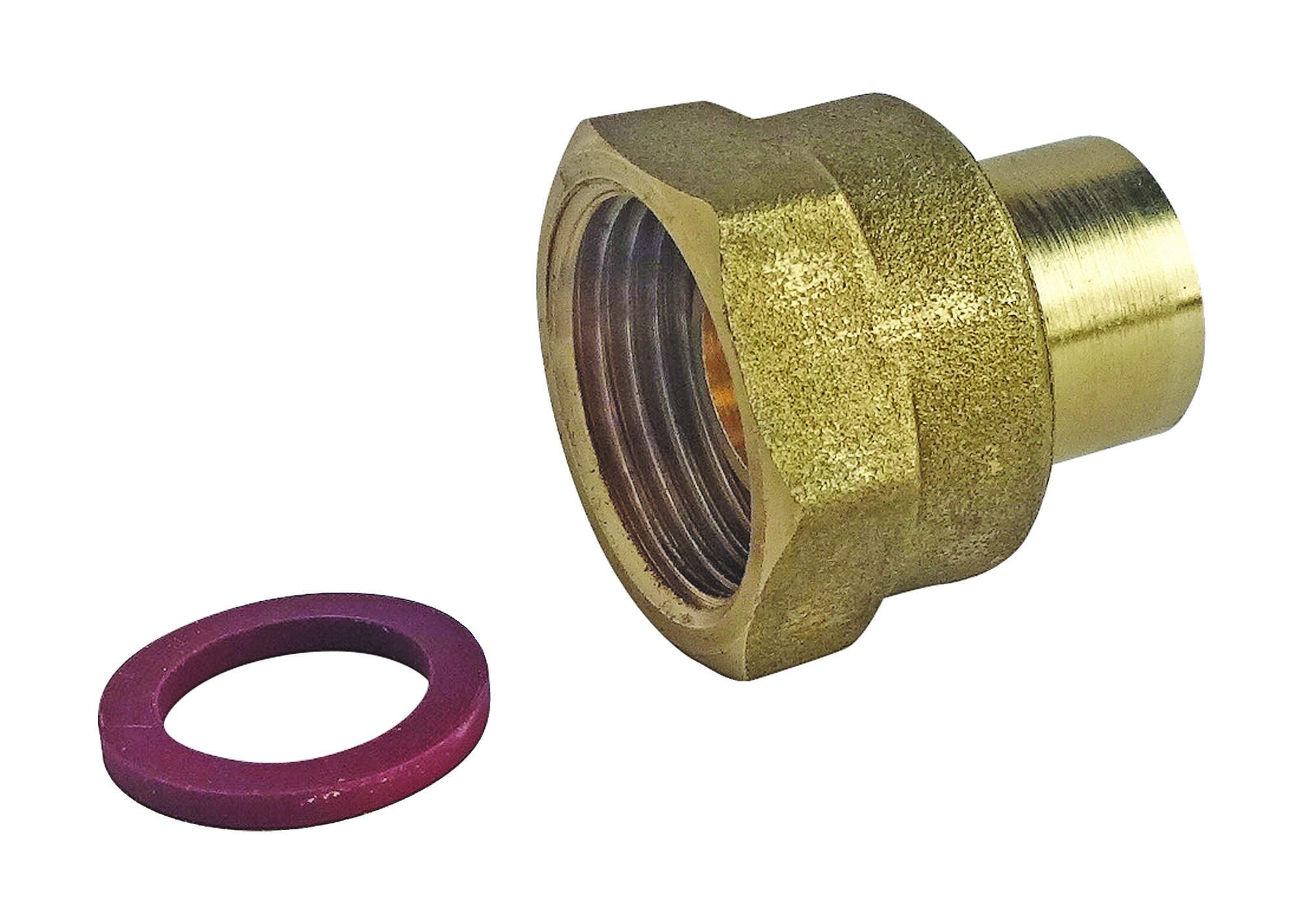Ayor - Raccord Gaz 2 Pièces À Souder Pour Butane/propane - Cuivre Ø12 - Écrou F20/150