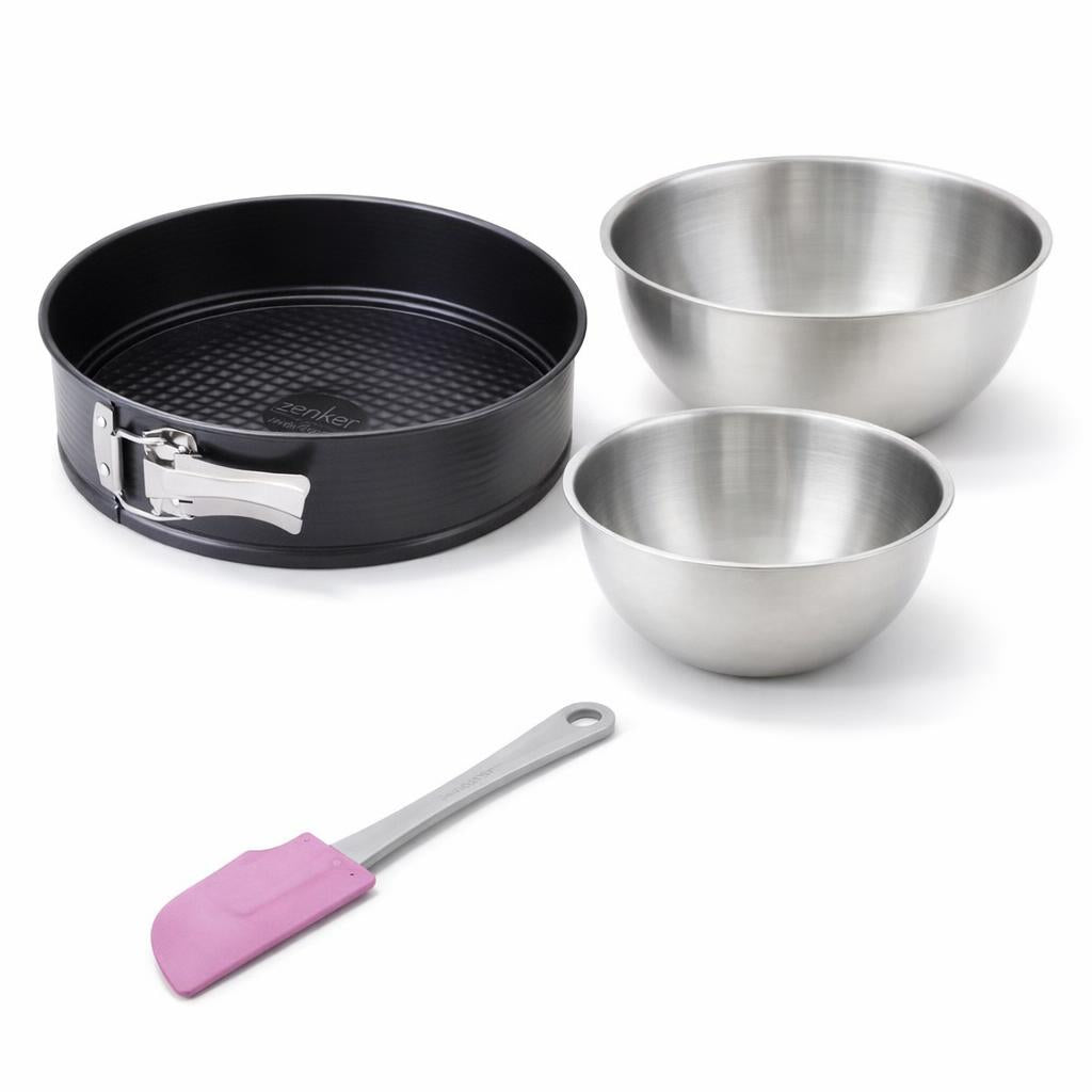 Set De 4 Ustensiles De Pâtisserie Moule À Gâteaux Bols Et Spatule Perfectback+ Perfectback+ Zenker Perfectback+