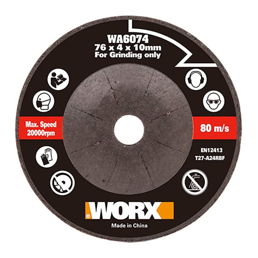 Worx Wa6074 - Disque Abrasif De Pour Fraise Wx801 (76 Mm)