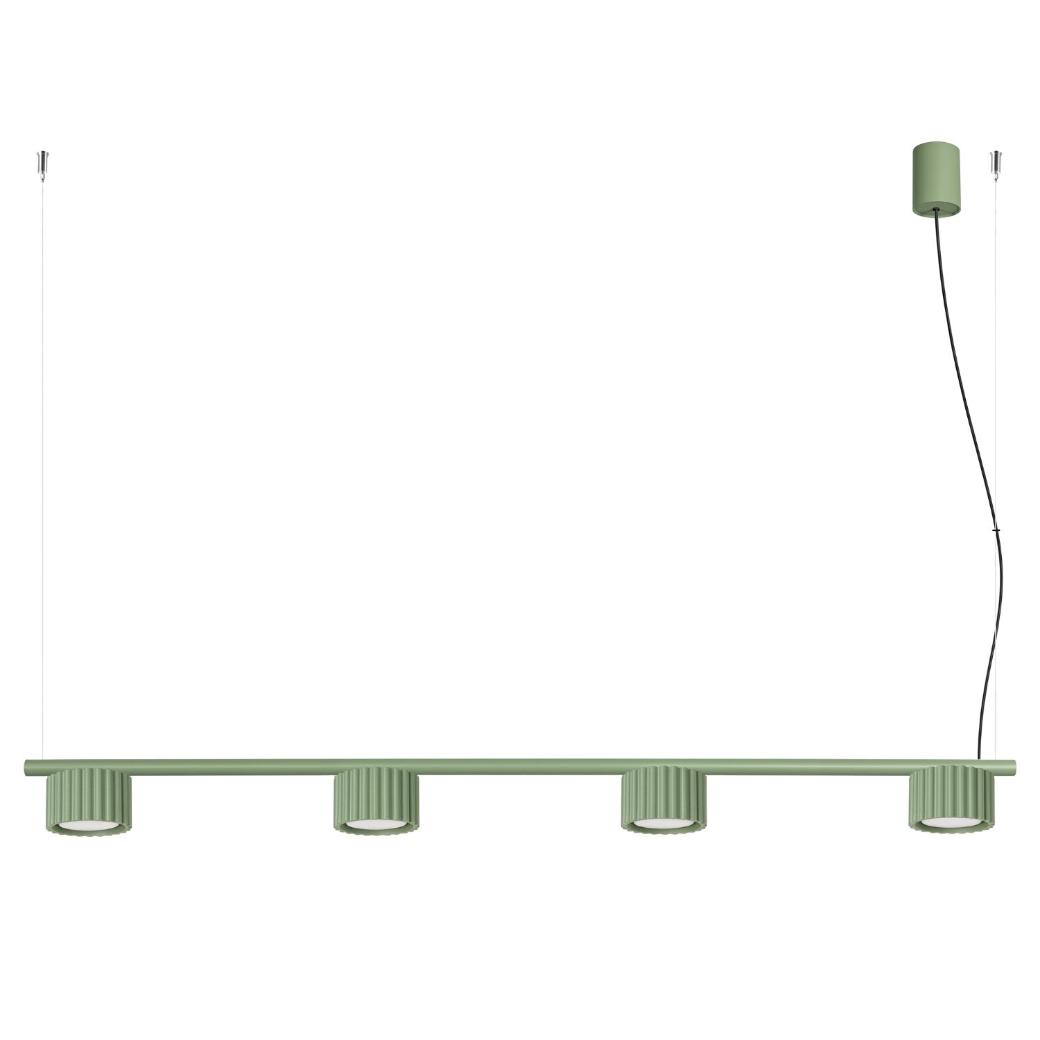 Suspension Moderne Aura 4 À Spots Rainurés 4xgx53 10 W Sollux Lighting