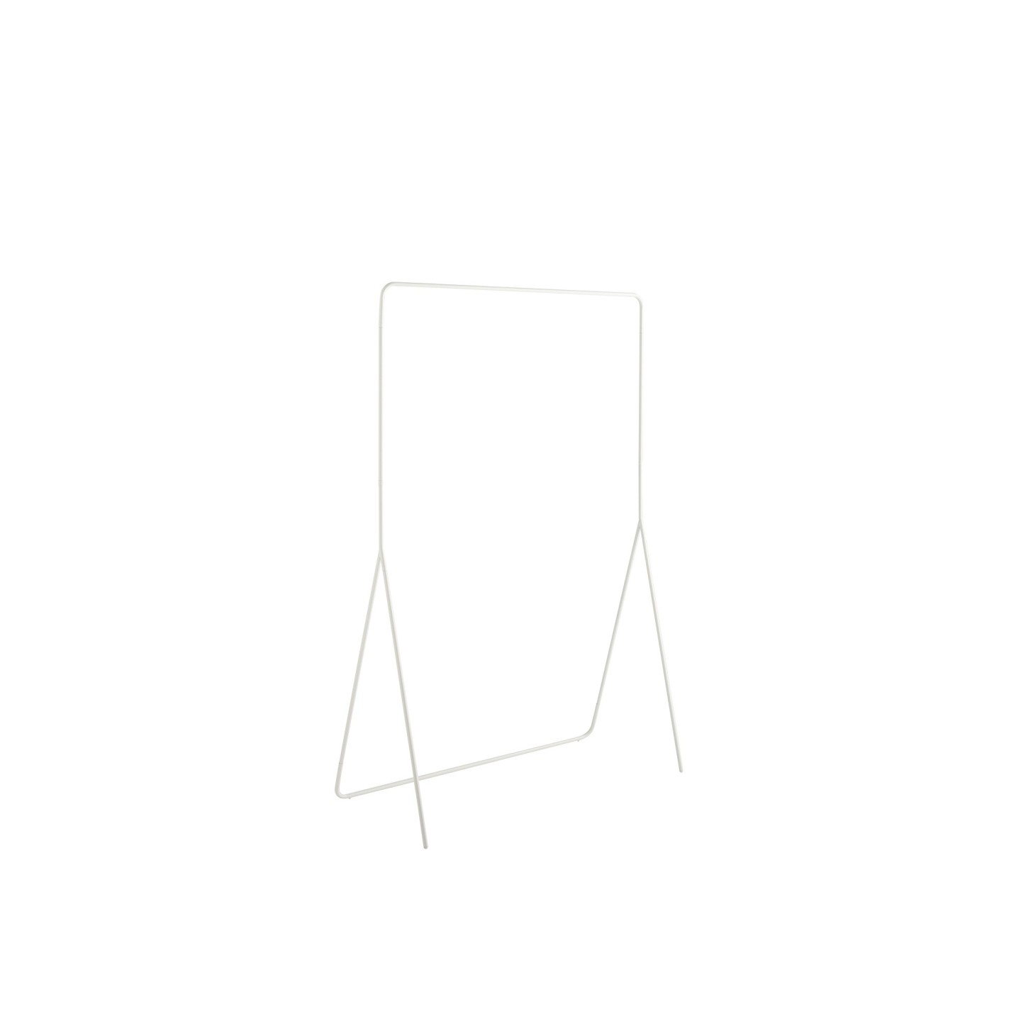 Portant À Vêtements Minimaliste En Métal Blanc 100 X 45 X 150 Cm