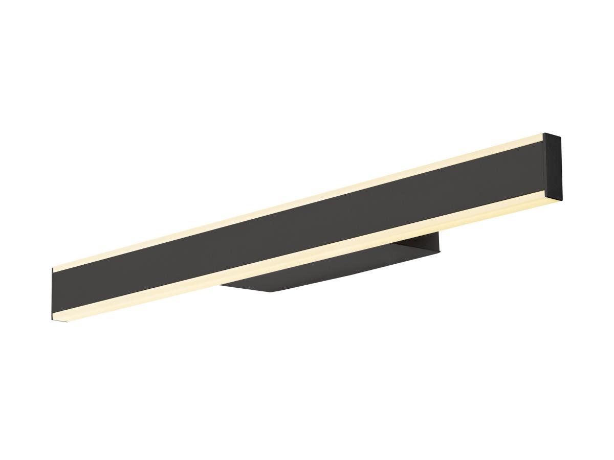 SLV Applique pour salle de bain LED One Linear, 52 cm, noir, CCT