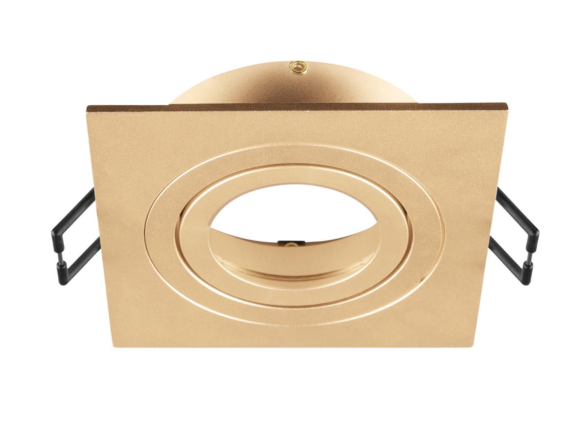 Collerette Spot Encastré New Tria® 75 Intérieur Carré Orientable Doré - Slv - 1007341