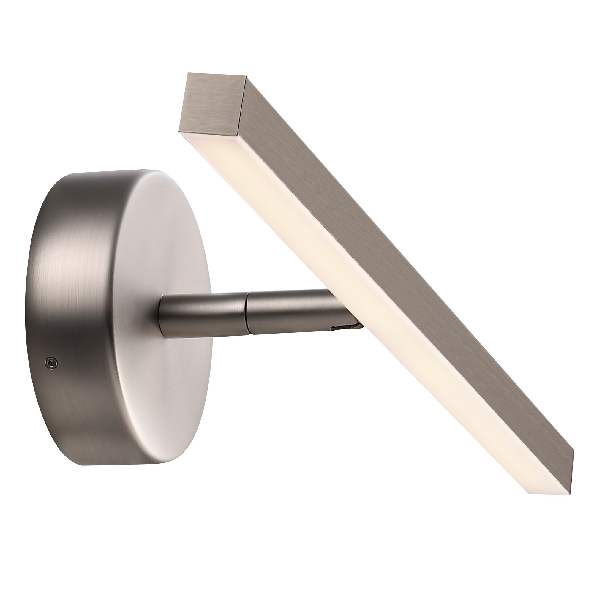 Applique Murale Ip S13 40 Métal Acier Brossé, H. 9 - Ip44 - Ledmodule / Nordlux Intérieur