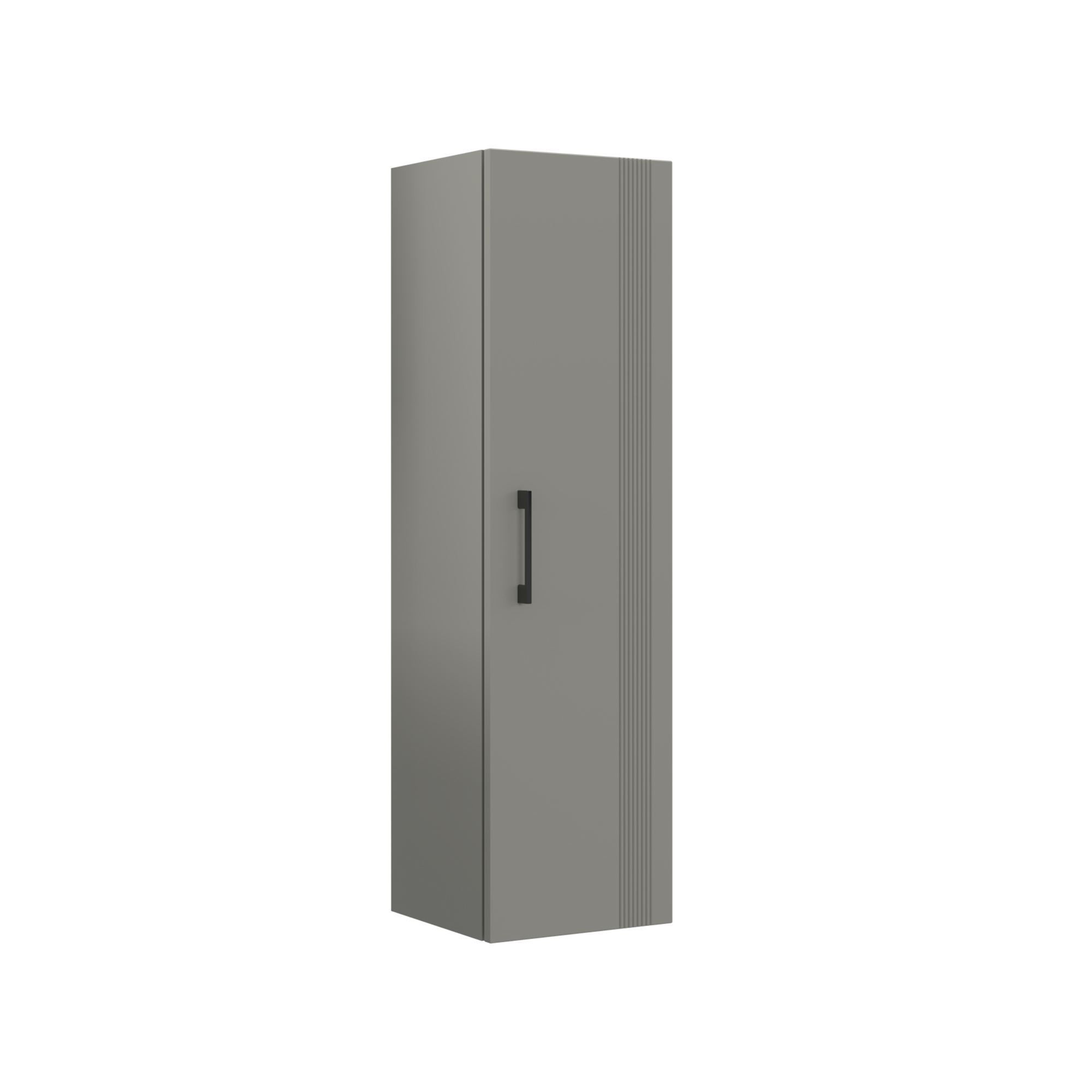 Armoire De Salle De Bain "bari 40" - 40 X 32 X 138 Cm - Matte Cashmere