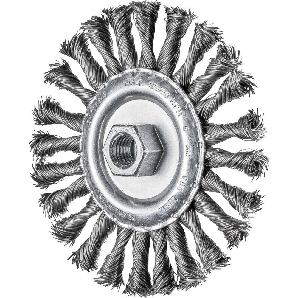 Brosse Ronde Combitwist À Tête Ronde Diam. Rbg 125 X 12 Mm Ø Fil D'Acier M14 0,50 Pour Meuleuse D'Angle 43303051 1 Pc(s) Y181972 - Pferd