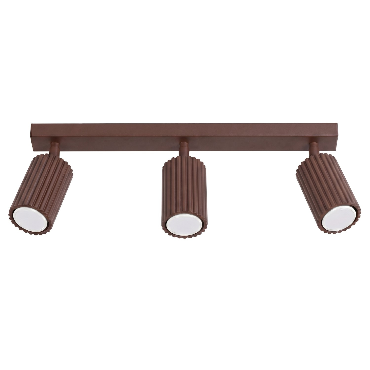 Plafonniers Karbon Aluminium Brun 3xgu10 45cm Sollux