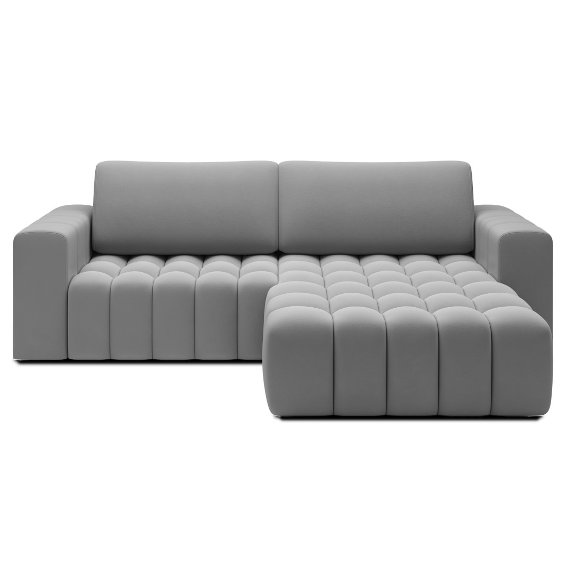 Canapé D'Angle Convertible Dory Gris Foncé 250 Cm Avec Coffre De Rangement Angle Droit