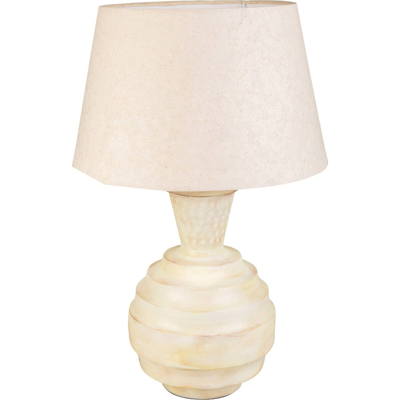 Lampe De Table En Fer Crème Style Élégant Pour Salon Ou Chambre - Crème Clair Patiné Élégant