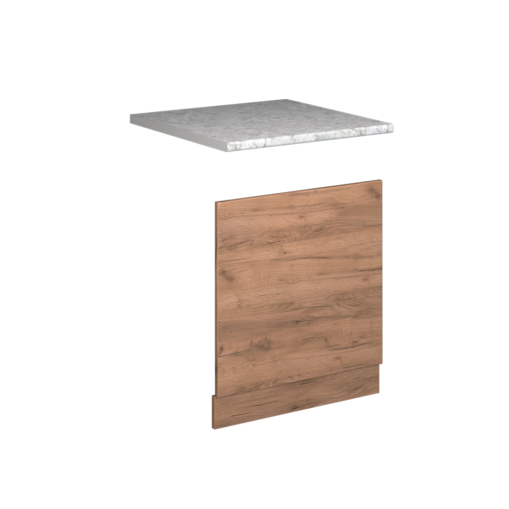 Façade Fame-line, Chêne De Force Doré, 60cm, Pt Marbre, Vicco
