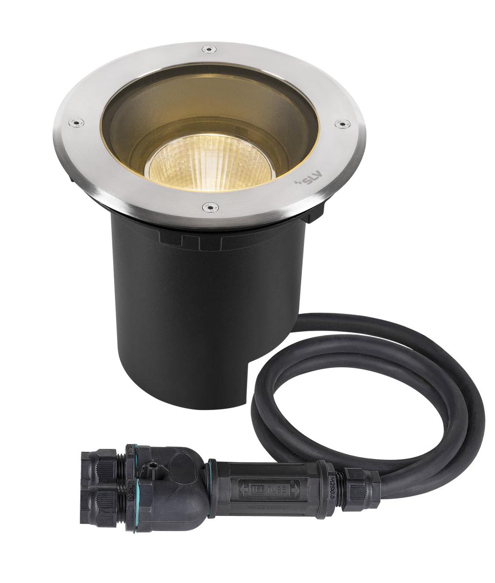 Encastré De Sol Rond Dasar 2.0 24° 3000 K Alimentation Dali Acier Inoxydable - Slv - 1007243