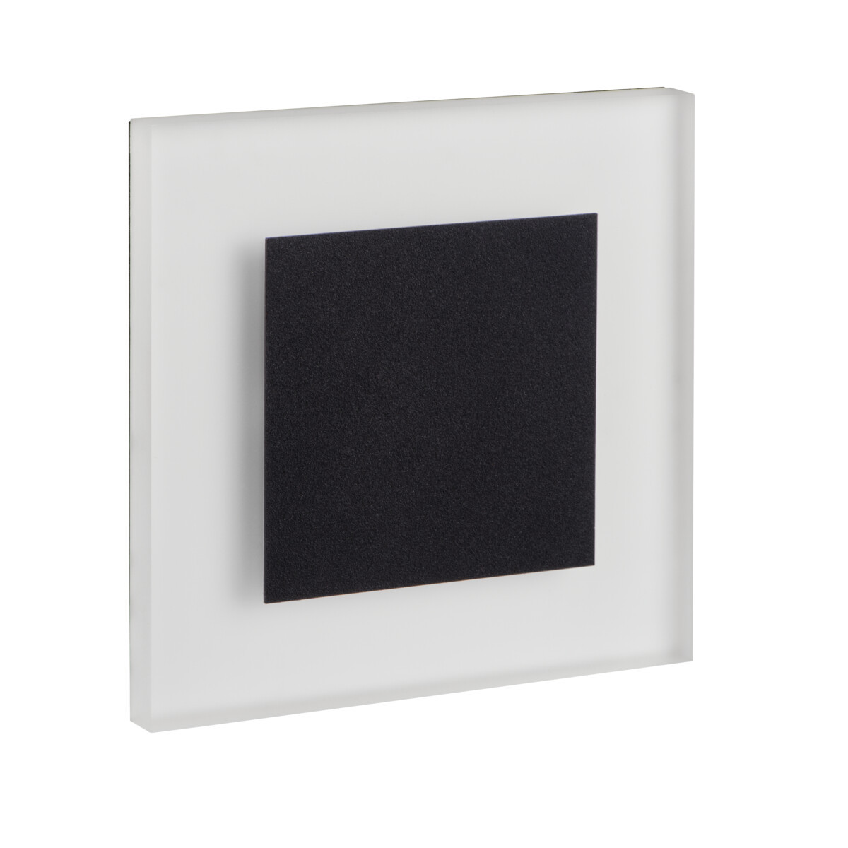 Luminaire Led Escalier - Encastré - Carré Noir - 0,8w - 4000k