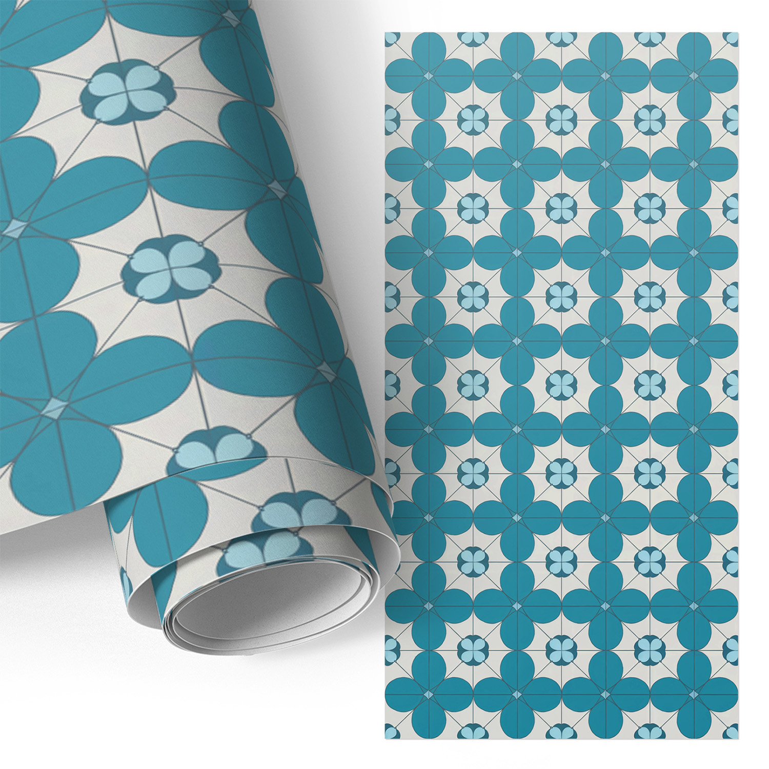 Film Adhesif Autocollant - Design Moderne - Imperméable - Pour Meubles - Pour Plans De Travail Motif Géométrique 65x130 Cm