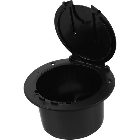 Boîte Rangement Câbles Noir Étanche Pour Yacht Et Véhicule Électrique Trappe Électrique Ronde Pratique Et Installation Facile Accessoire De Gestion Câbles Moderne