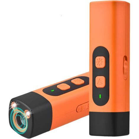 Anti Aboiement - 2025 Stop-croq Aboiement Chien, Dispositif Anti-aboiement Portable Pour Chiens, 3 Modes Ajustables, Calmez Les Aboiements Tout En Douceur, En Une Pression (orange)