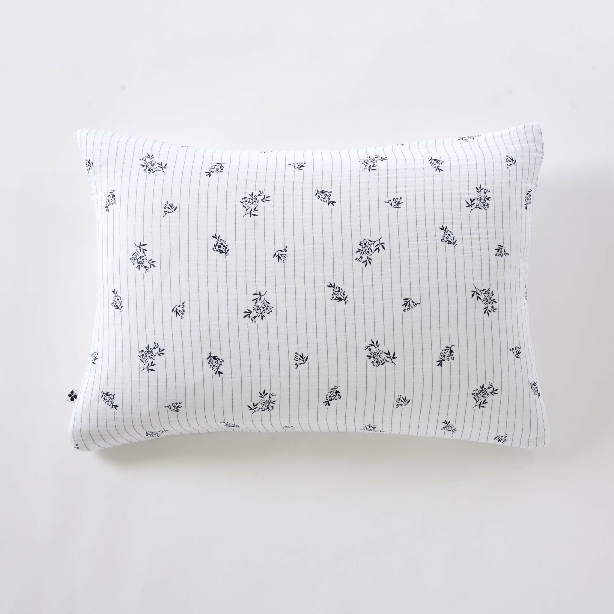 Taie D'Oreiller 50 X 70 Cm Double Gaze De Coton Imprimée Suzanne