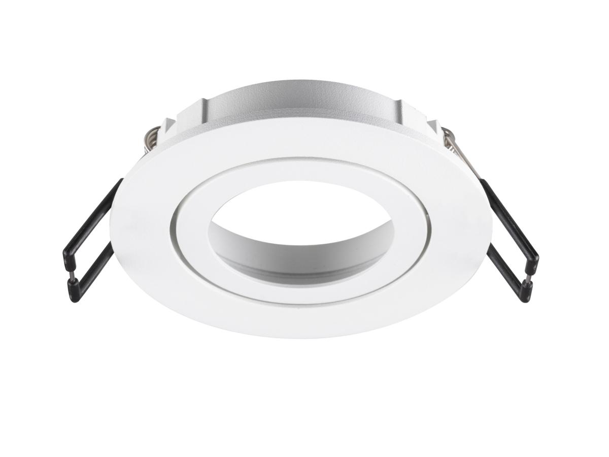 Collerette Spot Encastré New Tria® 68 Intérieur Rond Orientable Blanc - Slv - 1007333