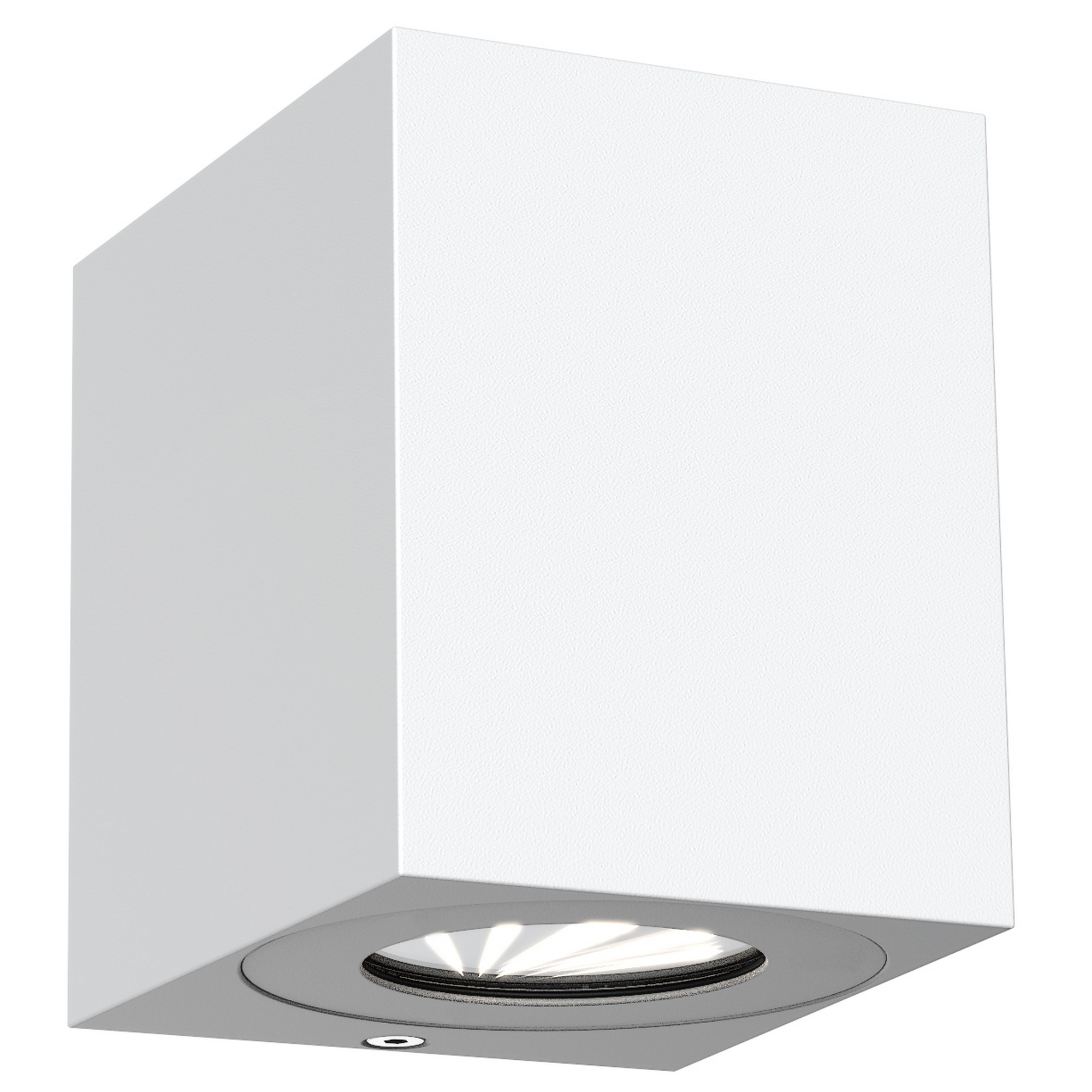 Applique Murale Canto Kubi 2 Aluminium Blanc, H.10.4 - Ip44 - Led Module / Nordlux Extérieur