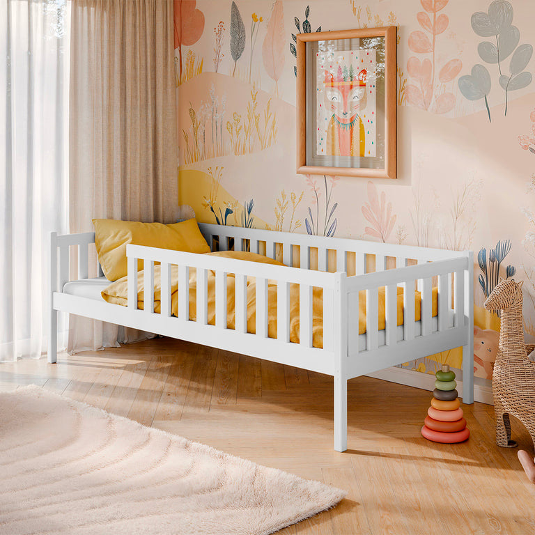 Lit 90x190 Sommier Inclus Antoine Blanc