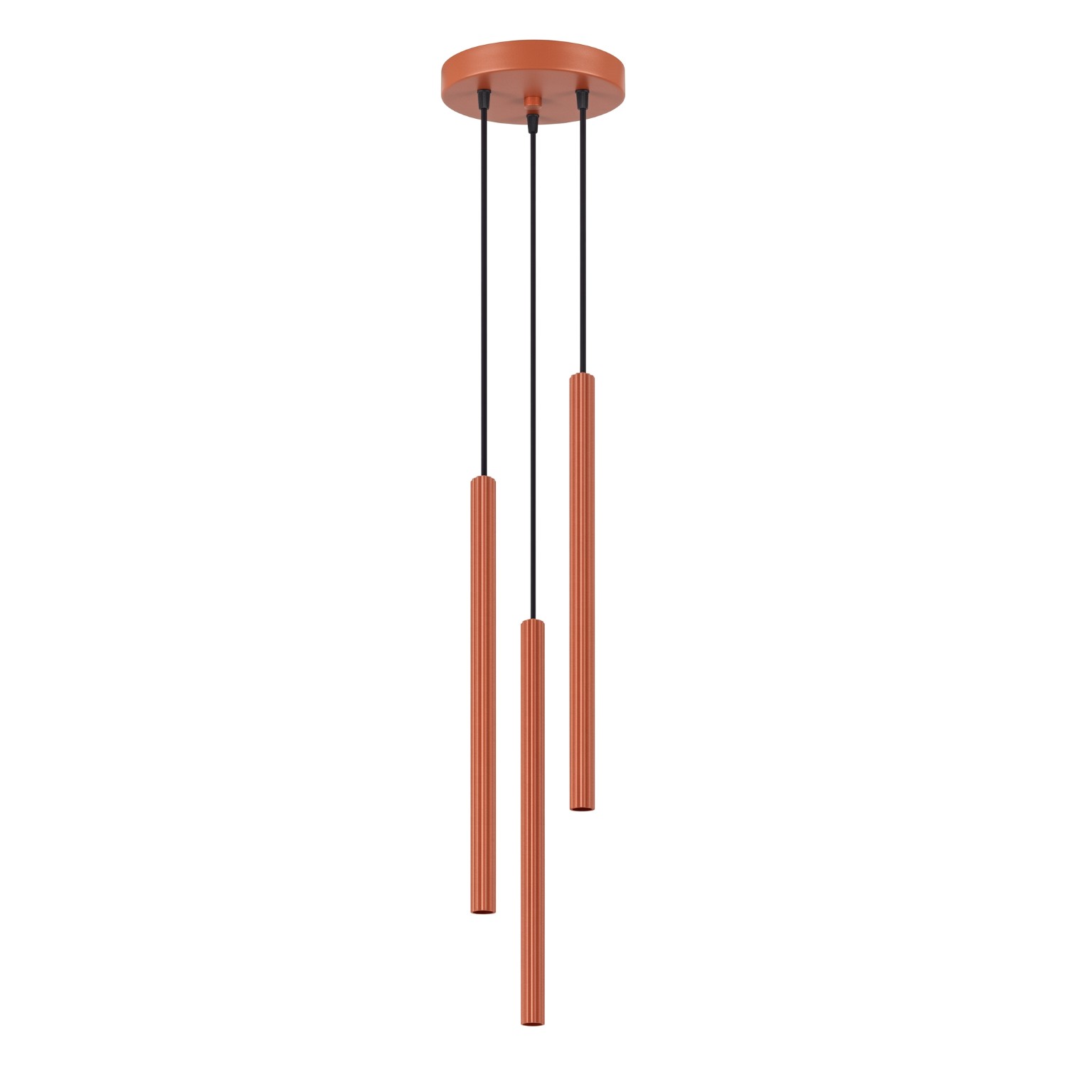 Suspensions Arche Acier Ocre Rouge 3xg9 20cm Sollux