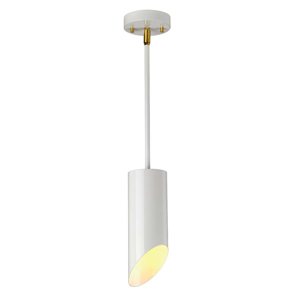 Elstead - Quinto - Suspension À 1 Lumière - Laiton Vieilli Blanc, E27