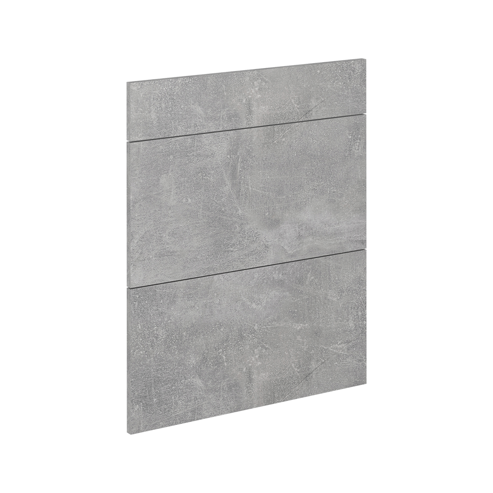 Façade De Cuisine R-line, Béton, 59.6x70.4cm Façade De Meuble Pour Meuble Bas À Tiroirs, Vicco