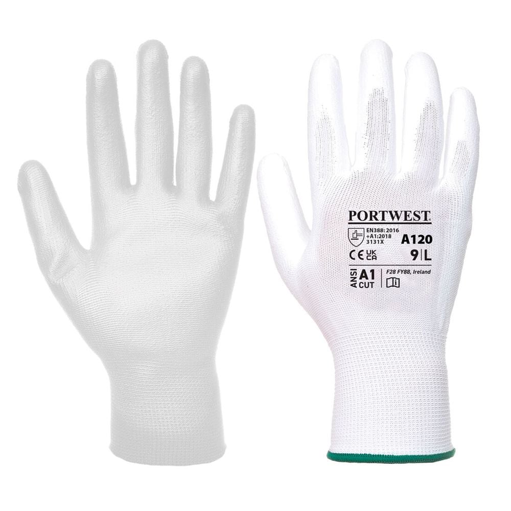 Gant Enduit Pu Couleur: Blanc Taille M - Portwest