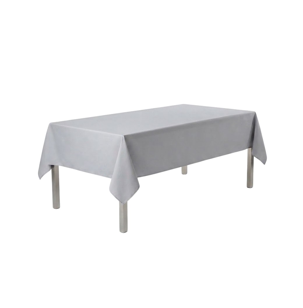 Nappe En Polyester Essentiel 145 X 200 Cm Gris Souris