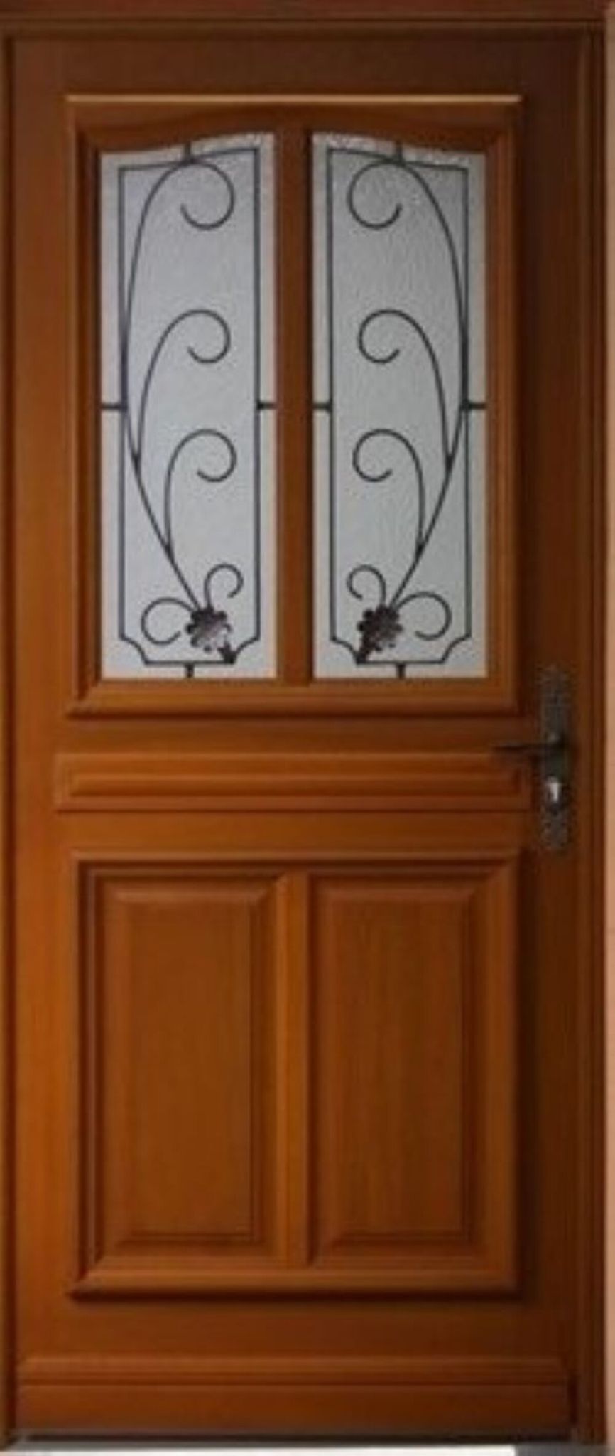 Gd Menuiseries - Porte D'Entrée Bois Vitrée, Mathis, H,200xl,90 P,gauche Côtes Tableau