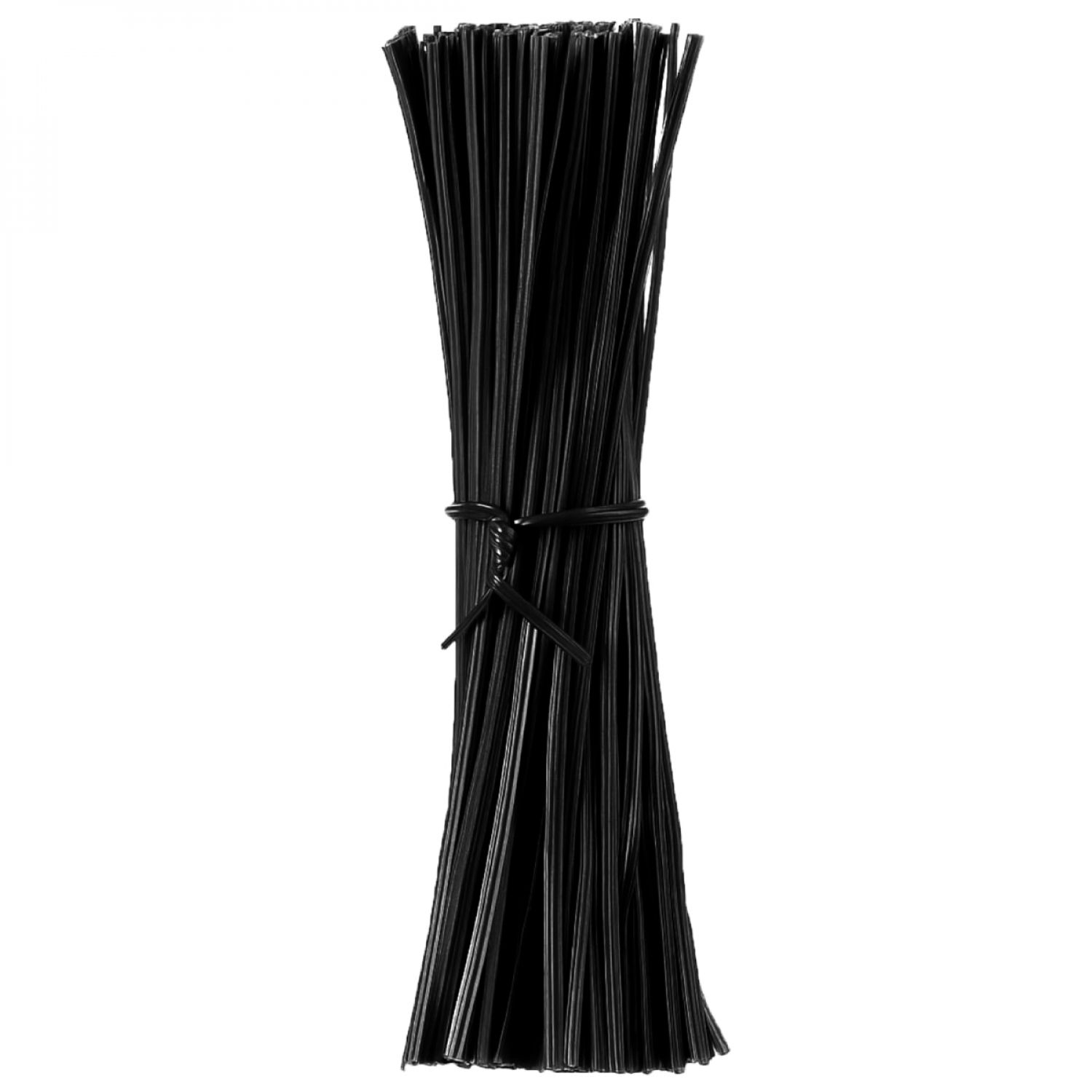 Lot De 200 Attaches De Torsion Métalliques Pour Plantes, Supports, Tuteurs, Liens Flexibles Pour Arbustes, Potagers - 5,5 Mm - Noir - Linxor