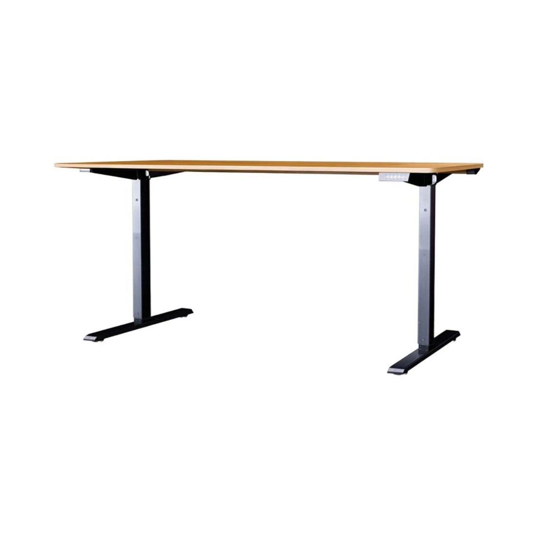 Bureau Électrique Zentor 160 Cm Effet Chêne Réglable En Hauteur - Assis-debout Industriel