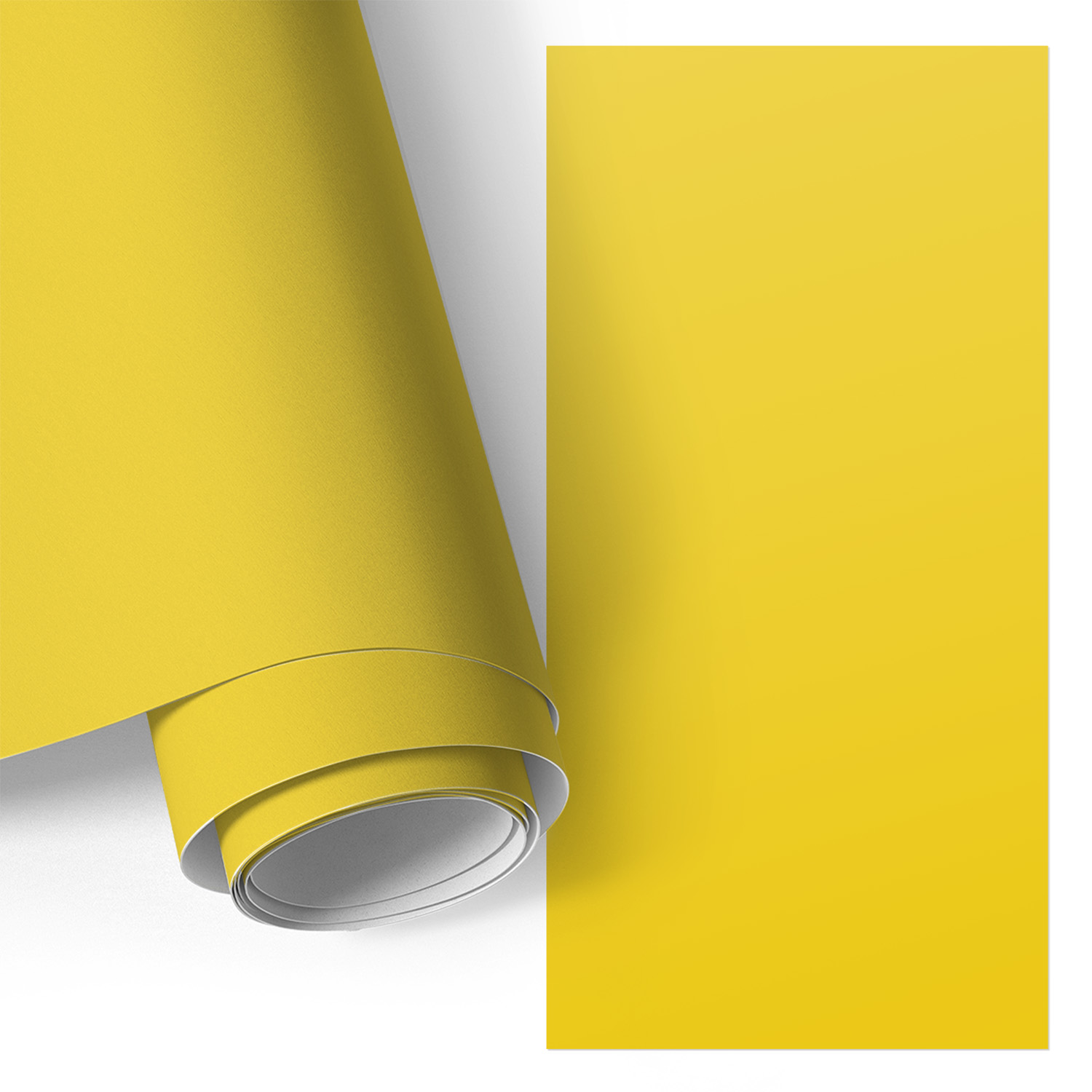 Revêtement Adhésif - Films Autoadhésifs - Application Facile - Pour Portes - Pour Meubles Jaune Intense 50x100 Cm