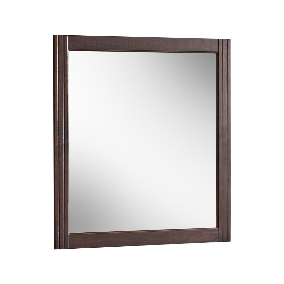 Miroir Salle De Bain Rectangulaire Bois 80x73 Cm Style Naturel