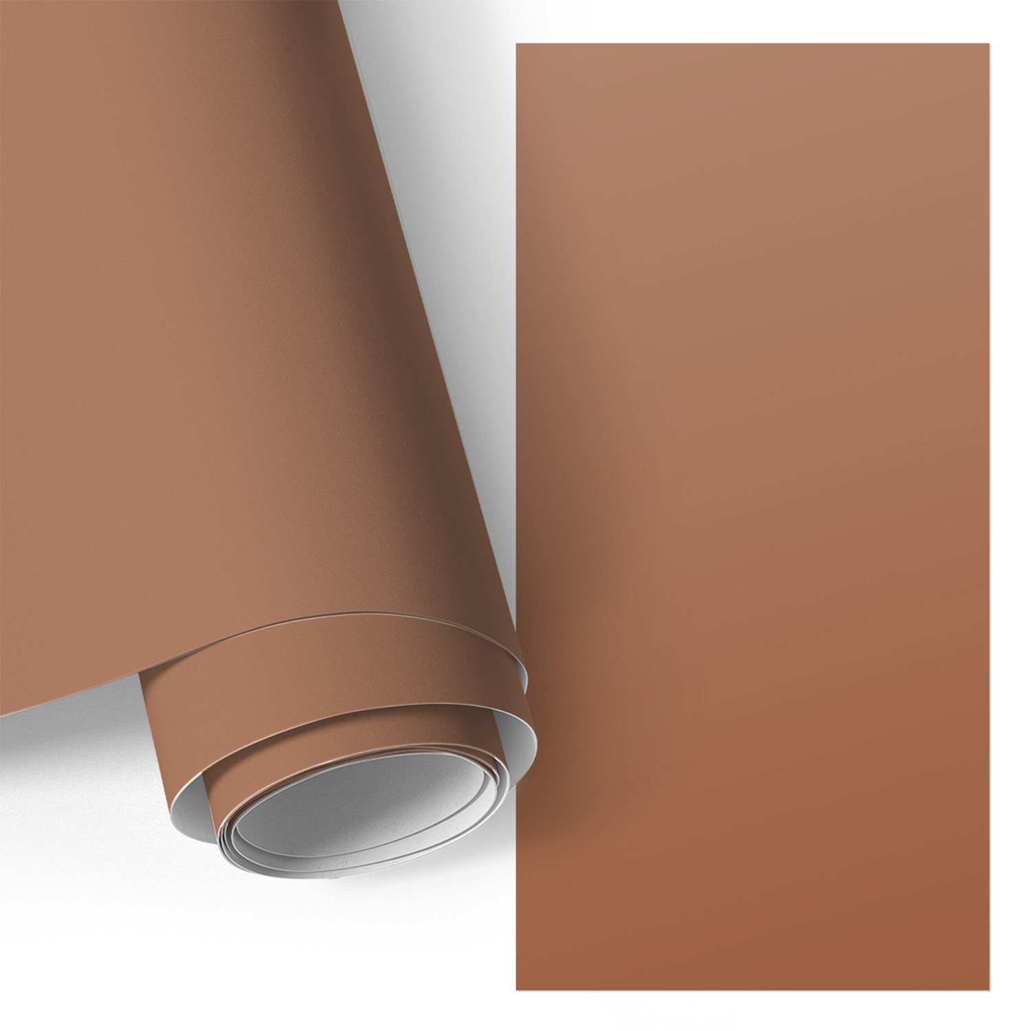 Film Adhesif Autocollant - Design Moderne - Imperméable - Pour Meubles - Pour Plans De Travail Orange Foncé 65x130 Cm