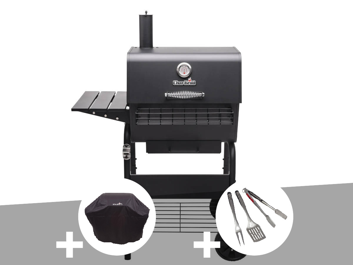 Barbecue À Charbon Charcoal M + Housse De Protection + Kit 3 Ustensiles - Char-broil