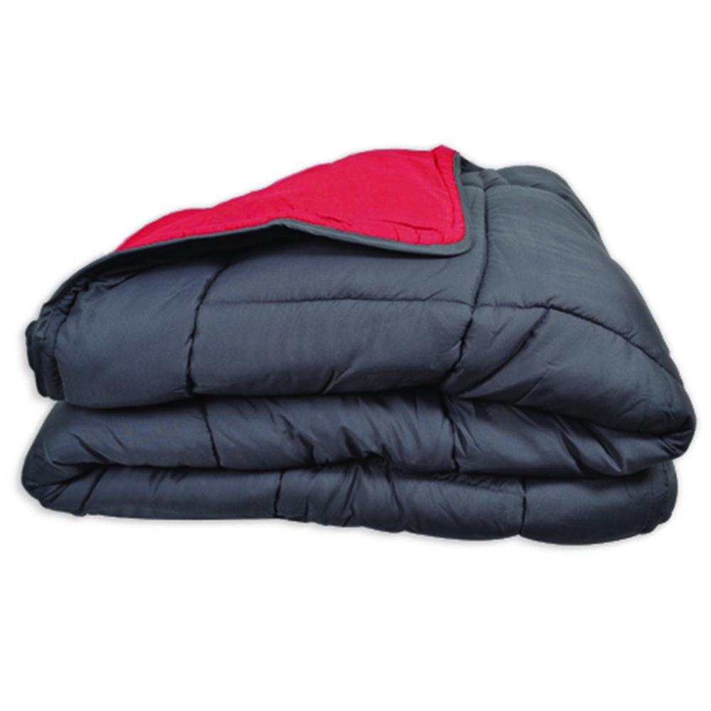 Couette Chaude Microfibre Bicolore 400 Gr/m2 Rouge 240x260 Cm