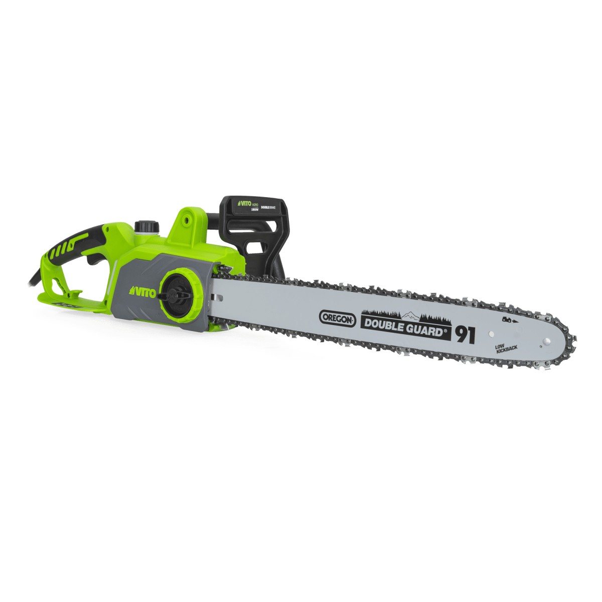 Tronçonneuse Électrique 1800w Lame Guide Oregon 40cm Frein Automatique Vito