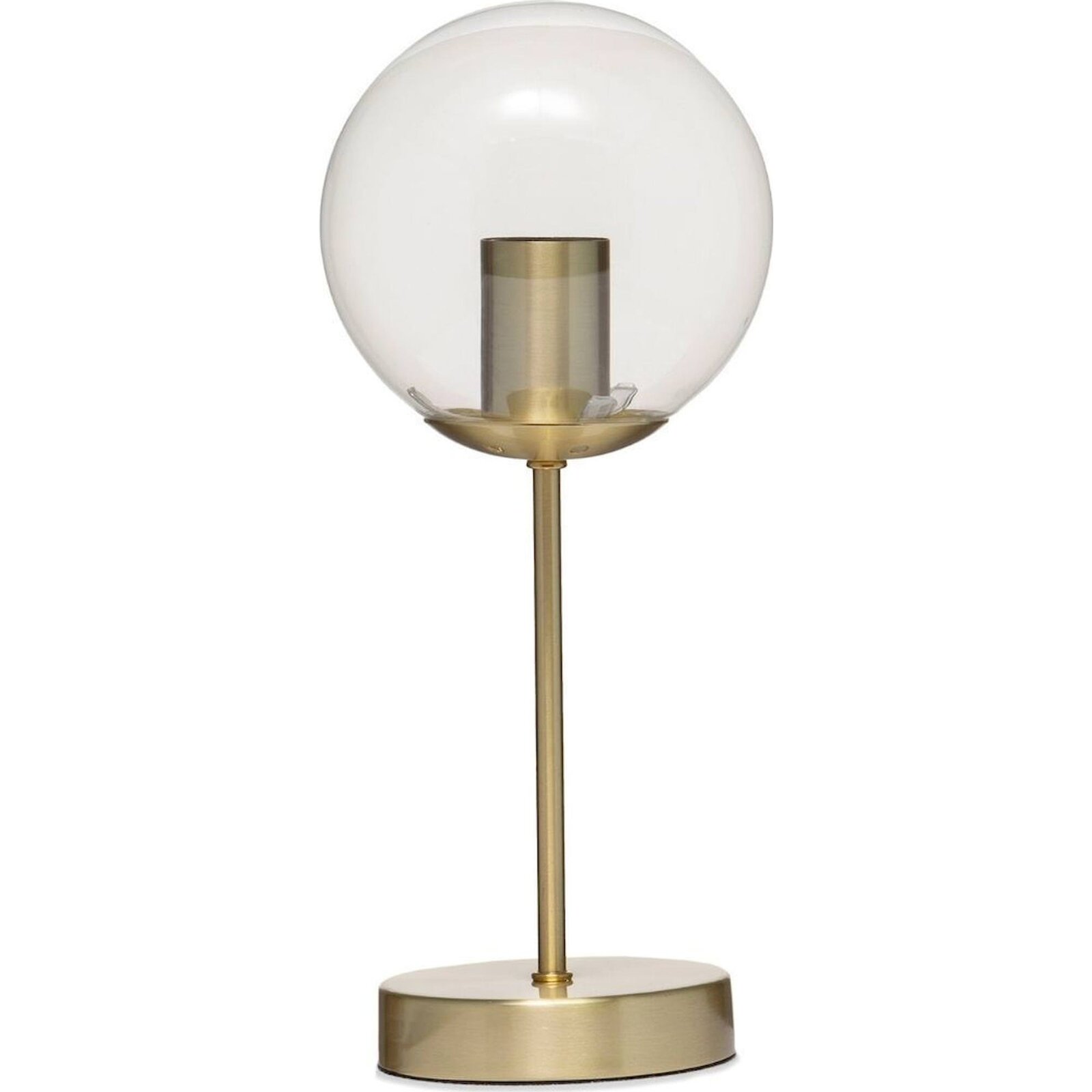 Lampe De Table Dorée Design En Métal Et Verre Transparent - Doré Et Verre Transparent