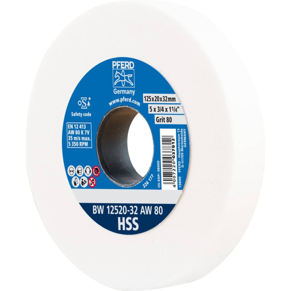 Pferd - Tools 39009698 Meule Pour Touret Diamètre 125 Mm Ø De Perçage 32 Mm Acier 1 Pc(s)