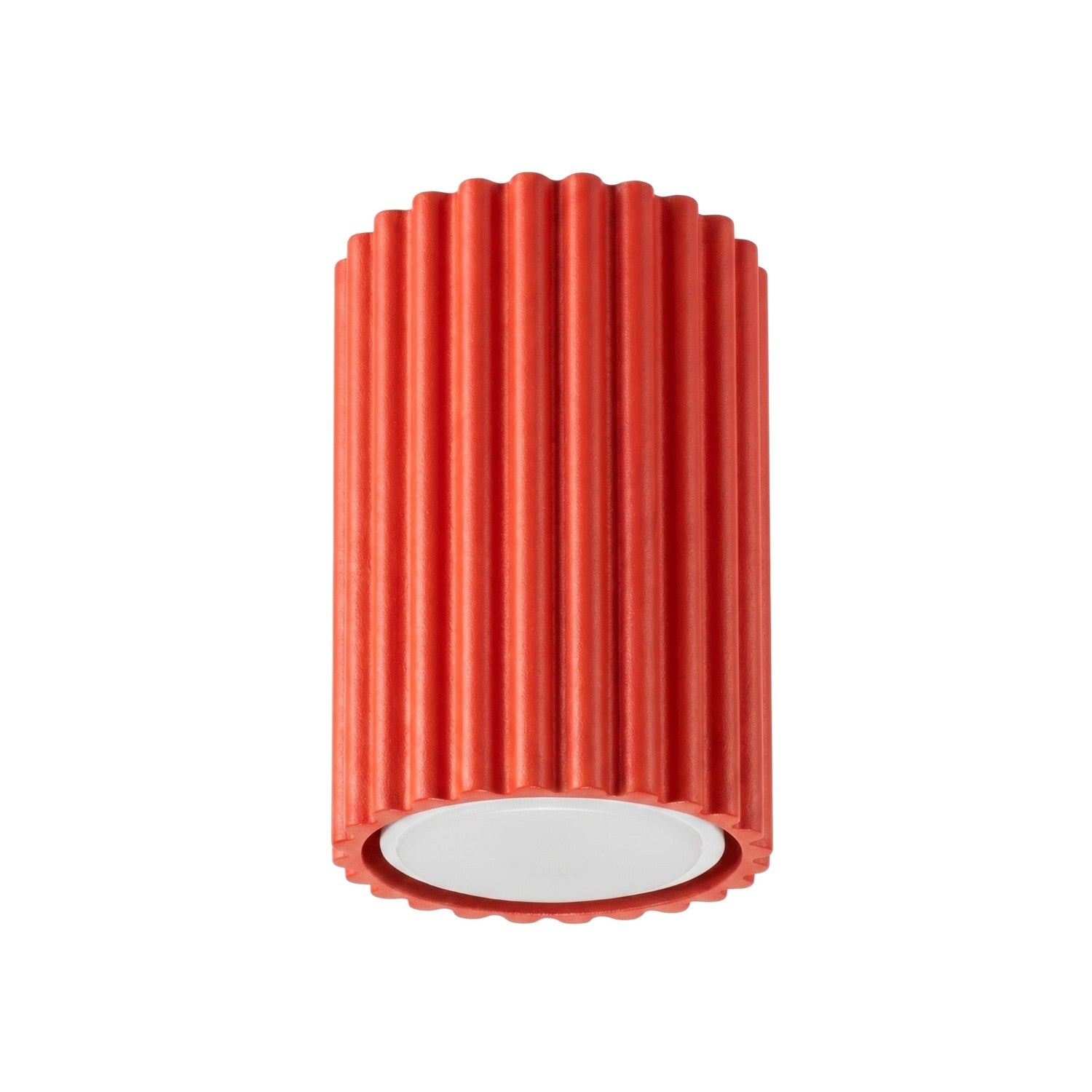 Spot De Plafond Rond Rainuré 1xgu10 10w Karbon Sollux Lighting Rouge