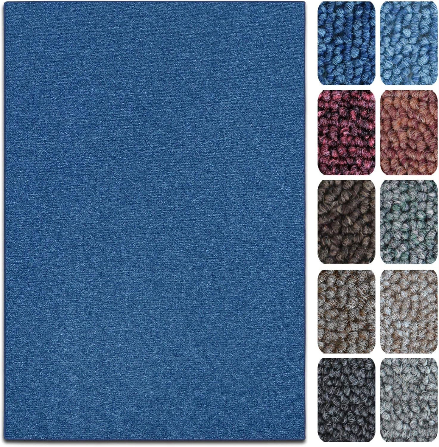 Tapis De Salon London Bleu Foncé 50 X 100 Cm