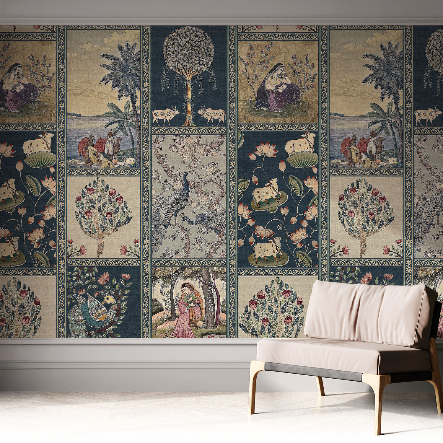 Papier Peint Autocollant Adhésif Avec Imprimé Motifs Uniques Apparence Moderne Scène Romantique 312x219 Cm