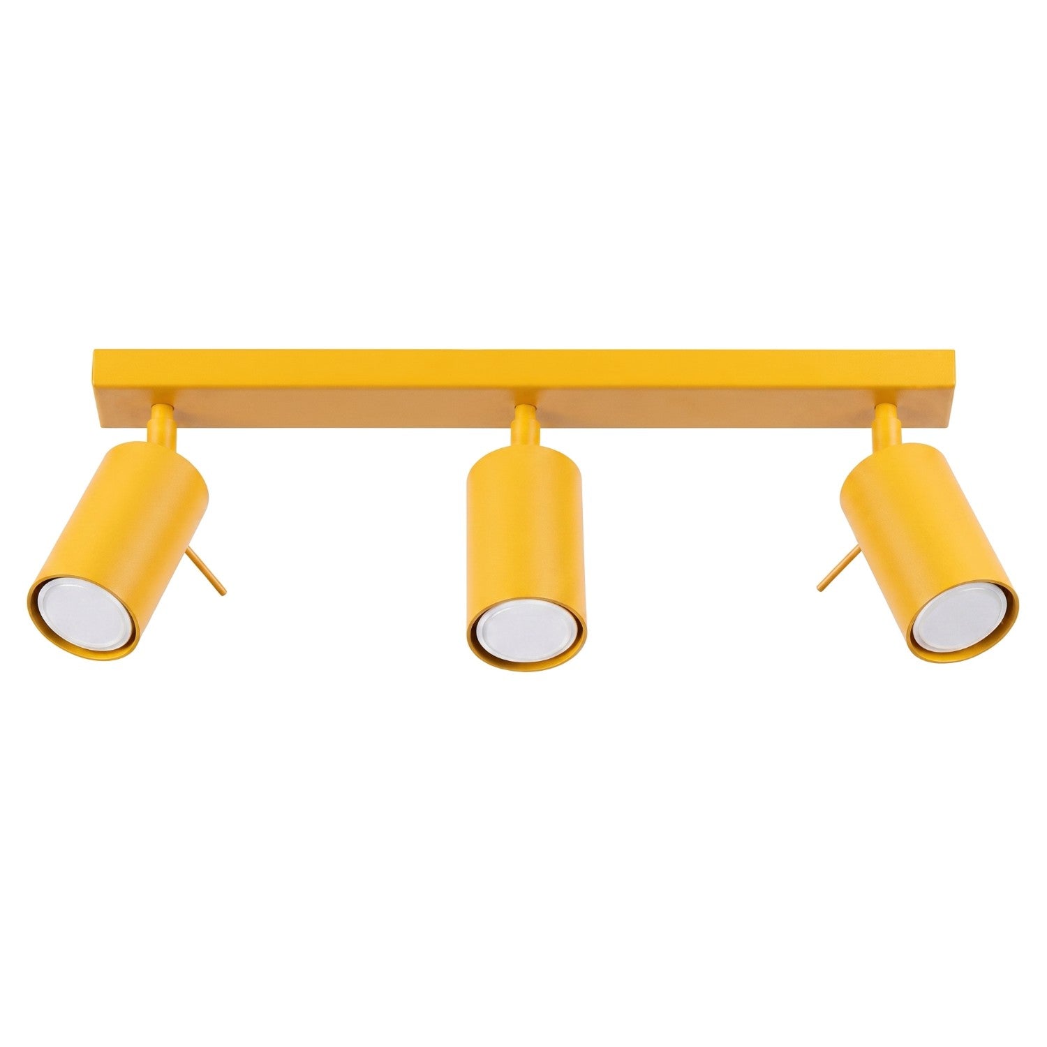 Plafonnier Moderne Jaune 45 Cm 3 Spots Gu10 10 W Ring
